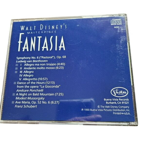 Walt Disney's Fantasia CD Disc 2 Masterpiece Soundtrack 37568cd - Picture 2 of 2